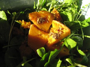 Not so good as a leftover, although the pumpkin on its own makes for great eating!
