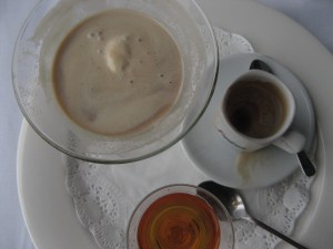 By the time I thought to take a photo, I had already thrown the espresso in with the ice-cream and drunk half of it!